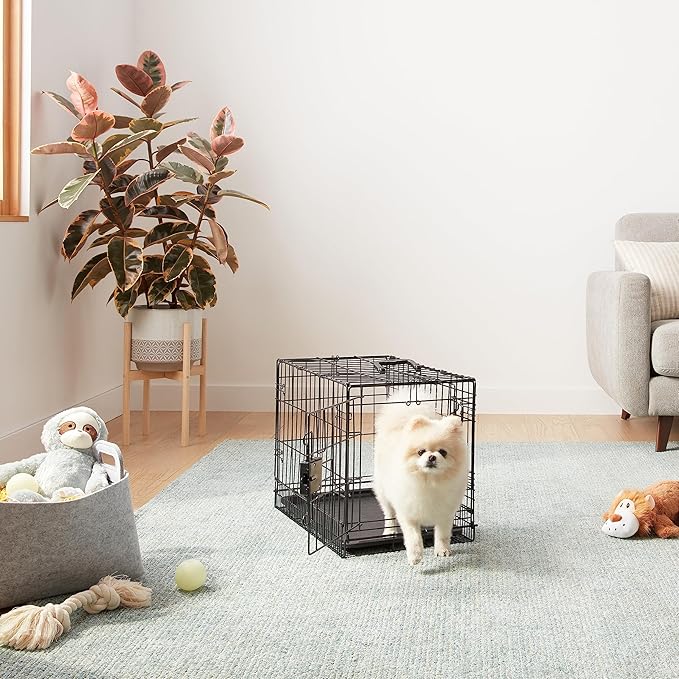 Amazon Basics Portable, Foldable Metal Wire Dog Crate - Image 5