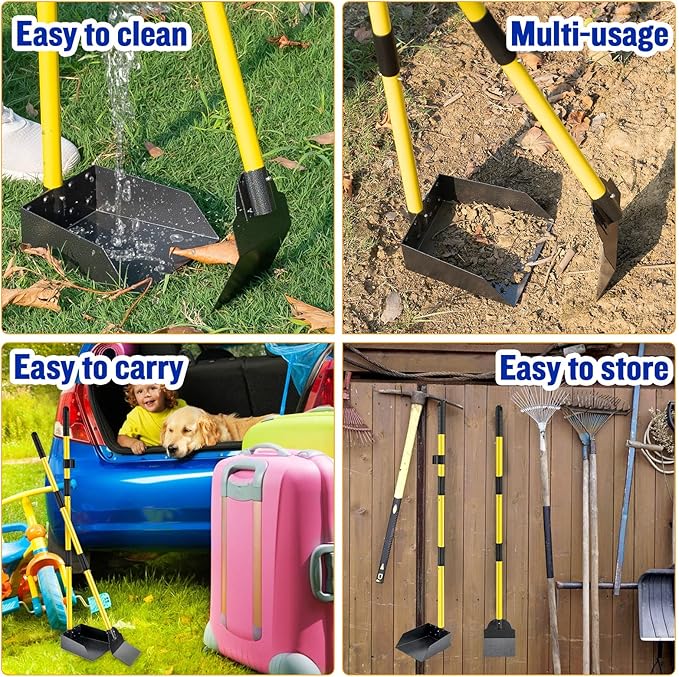 Dog Pooper Scooper, Tray and Spade Set Poop Scooper - Image 8