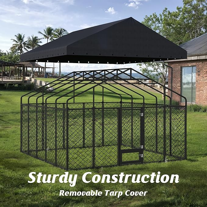 10x10FT Dog Kennel Outdoor - Image 8