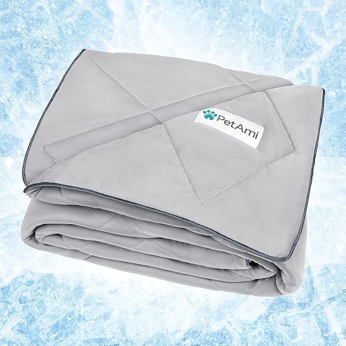 PetAmi Premium Cooling Dog Blanket | Lightweight Fluffy Pet Throw Blanket Bed - Image 8
