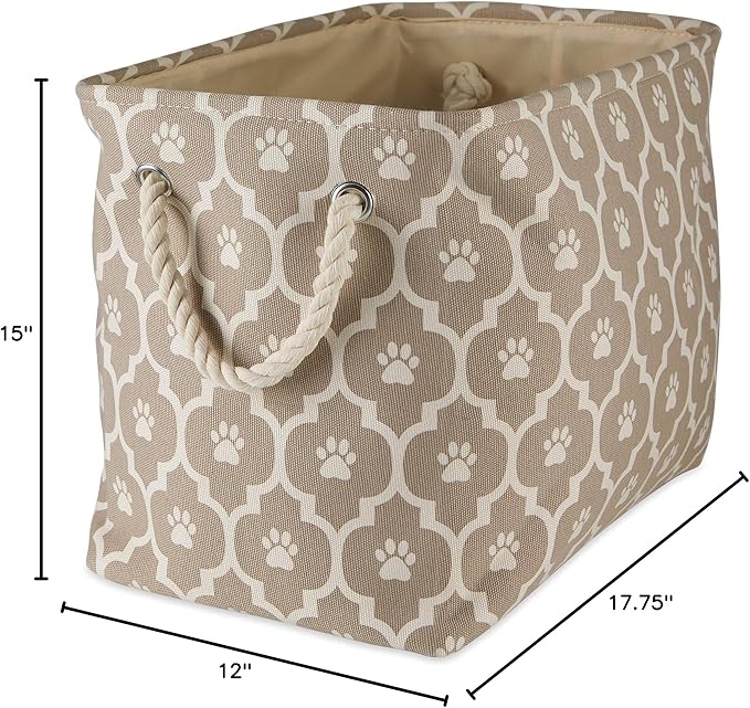 Bone Dry 6192 Pet Storage Collection Lattice Paw Print, Large Rectangle - Image 6