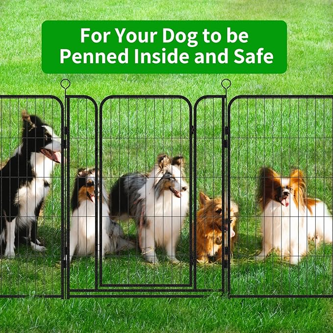 Kfvigoho Dog Playpen Outdoor Extra Wide 32 Piece Panels Heavy Duty Dog Fence - Image 9