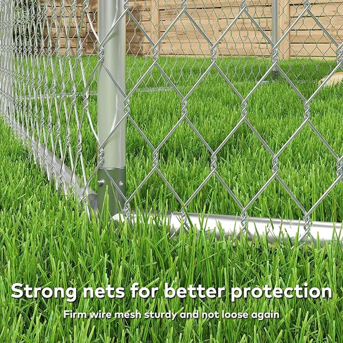 12x12 Outdoor Dog Kennel Outside Heavy Duty Dog Enclosure - Image 9