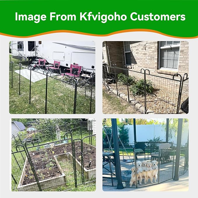 Kfvigoho Dog Playpen Outdoor 24 Piece Panels Heavy Duty Dog Fence 47" Height - Image 8