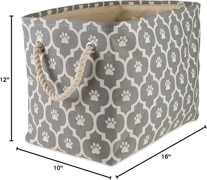 Bone Dry Pet Storage Collection Lattice Paw Print, Medium Rectangle - Image 10