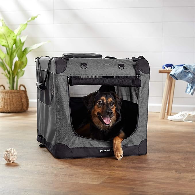 Amazon Basics Folding Portable Soft Pet Dog Crate Carrier Kennel - Image 5