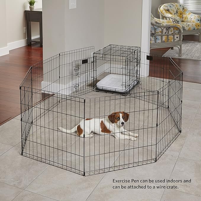 MidWest Homes for Pets 30-Inch Exercise Pen, for Indoor and Outdoor Use - Image 8