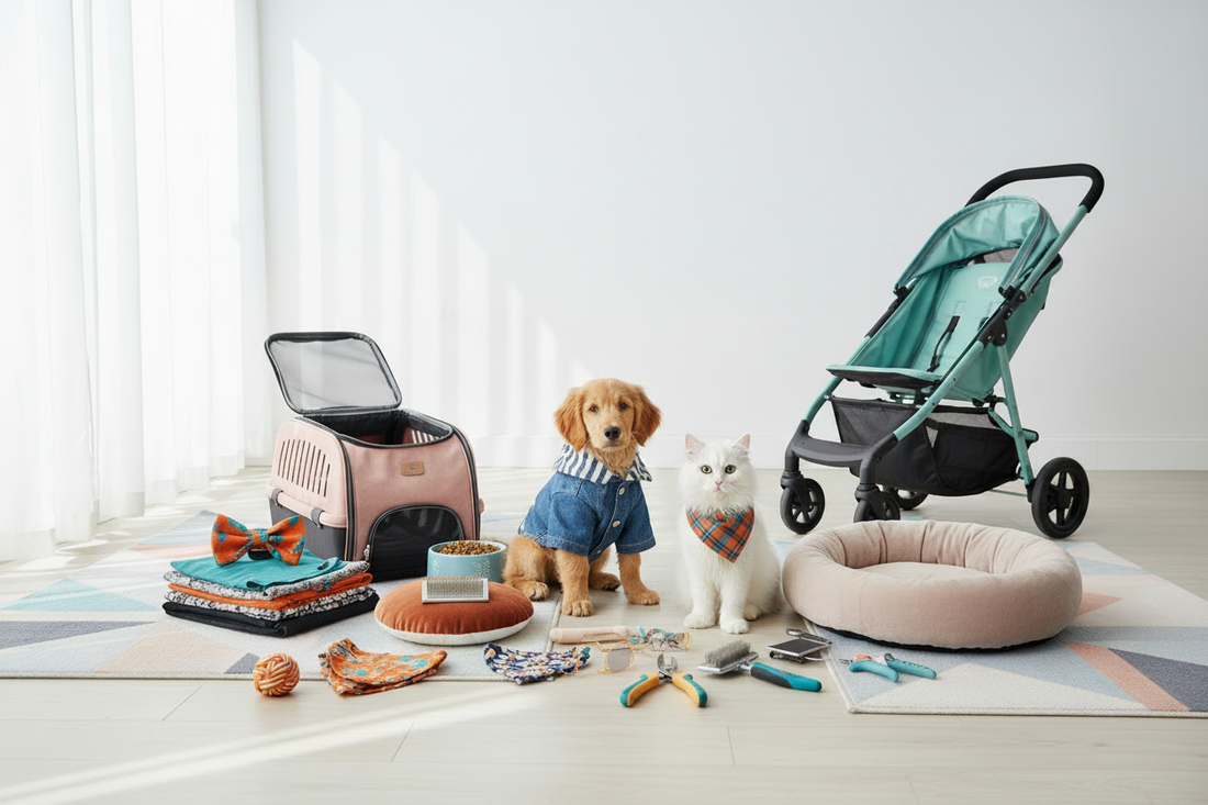 Fashion Meets Function: Pet Apparel & Accessories, Grooming Tools, and Carriers & Strollers for Active Pets