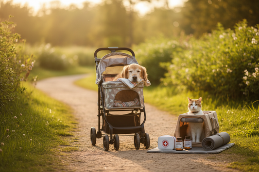 Senior Pets on the Move: Using Carriers & Strollers, Health Supplies, and Pet Gear for Comfortable Mobility