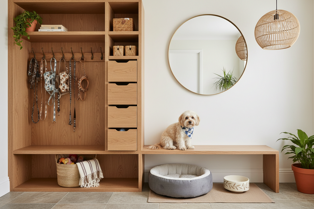 Stylish and Functional Pet Living Spaces: Combining Entryway Furniture, Beds & Furniture, and Apparel & Accessories for a Pet-Friendly Home