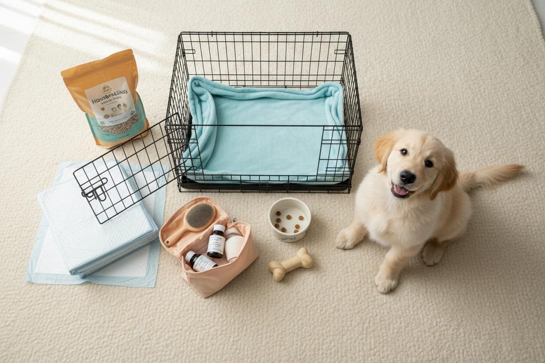The Ultimate Puppy Starter Kit: Using Crates, Litter & Housebreaking Supplies, and Health Supplies for a Strong Foundation