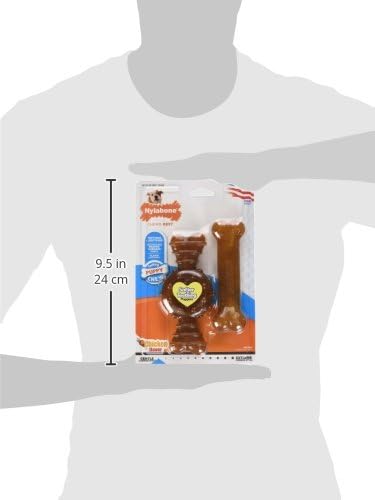 Nylabone Ring Bone & Teething Bone Puppy Chew Toy - Image 3