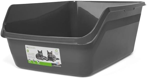 So Phresh by Petco Scatter Shield High-Back Litter Box Charcoal X-Large 24" L X - Image 3