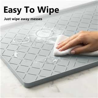 MateeyLife Silicone Mat Waterproof 12"X19", Dog Bowl Mats - Image 7