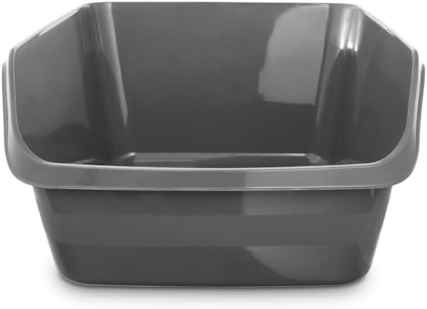 So Phresh by Petco Scatter Shield High-Back Litter Box Charcoal Large 18" L X by Petco