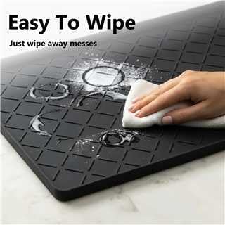 MateeyLife Silicone Mat Waterproof 12"X19", Dog Bowl Mats - Image 7