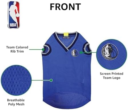 Pets First NBA DALLAS MAVERICKS DOG Jersey, Large - Image 2