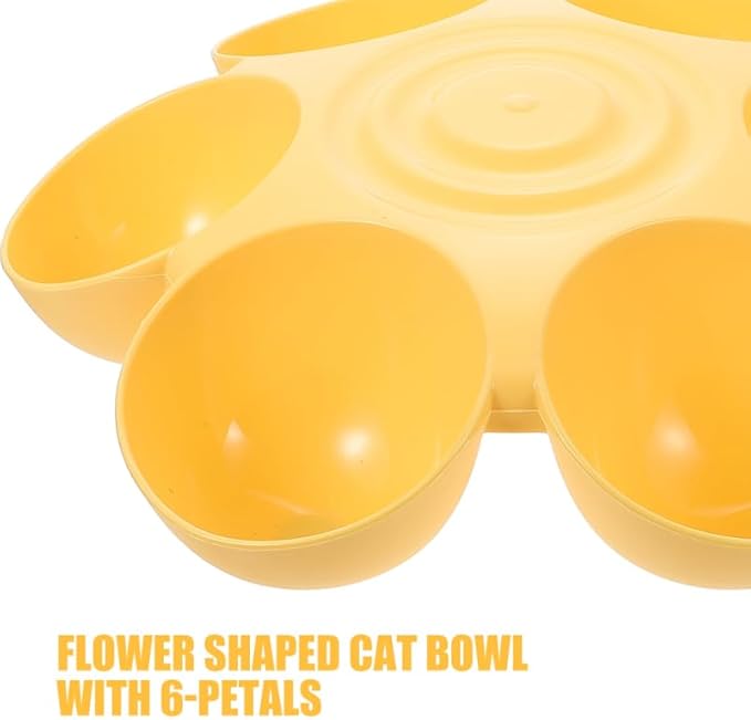 POPETPOP 2pcs Pet Feeding Bowl Sturdy Cat Water Bowl Dog Food Feeder Petal - Image 4