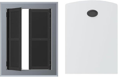 Aluminum French Large Dog Door, Strong Double Magnetic Flaps, - Image 2