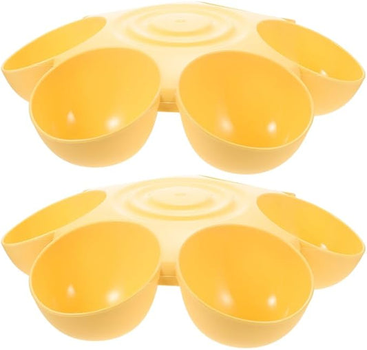 POPETPOP 2pcs Pet Feeding Bowl Sturdy Cat Water Bowl Dog Food Feeder Petal by POPETPOP