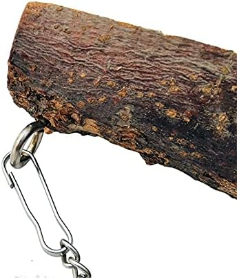 Pet Bird Swing, Parrot Cage Toys, Natural Wooden Swing Toys - Image 3