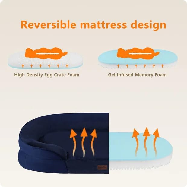 Dwanton Orthopedic Dog Bed for Extra Extra Large Dogs - Image 3
