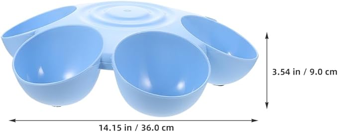 POPETPOP 2pcs Cat Food Water Bowls Plastic Dog Cat Feeder Bowls Multi- Feeder - Image 4