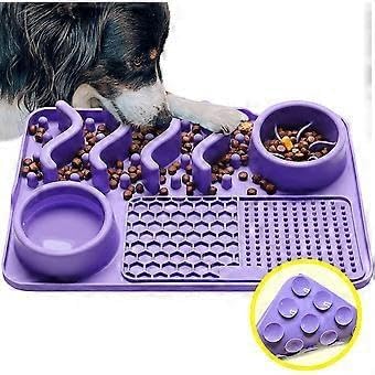Silicone Dog Feeding Mat with Slow Feeder & Lick Pad - Image 7