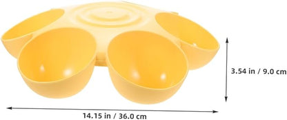 TOYANDONA 2pcs Flower Petal Shaped Pet Feeding Bowls - Image 2