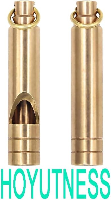 Brass Survival Whistle, 125 dB Loud Emergency Whistle - Image 2