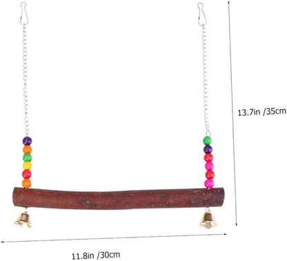 Happyyami Large Bird Wooden Swing Hanging Bridge - Image 7