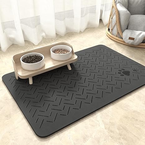 MontVoo-Absorbent Pet Feeding Mat-No Stains Pet Mat by MontVoo