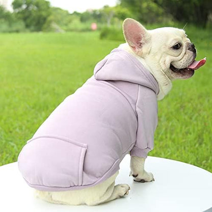 TAPBULL Dog Dresses, Fashionable Pet Dog Sweatshirt Clothes in Light Colors - Image 5