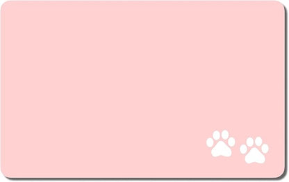 Rnivvi Dog Food Mat, Cute Anti-Slip Rubber Pet Feeding Rug Protect Floors by Rnivvi