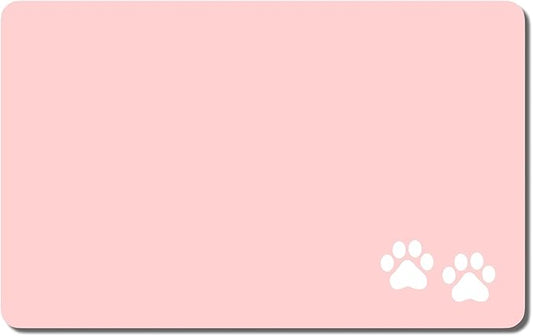 Rnivvi Dog Food Mat, Cute Anti-Slip Rubber Pet Feeding Rug Protect Floors by Rnivvi