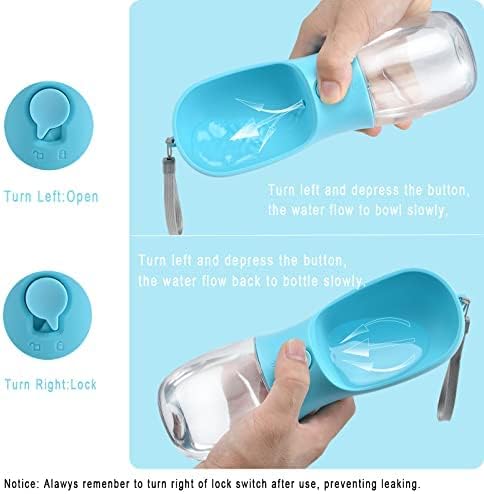 Cibaabo Dog Water Bottle with Food Container, Travel Puppy Water Bowl, Portable - Image 5