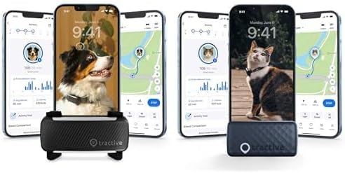 Tractive Smart Pet GPS Tracker Bundle | 1 Dog Tracker + 1 Cat Tracker | by Tractive
