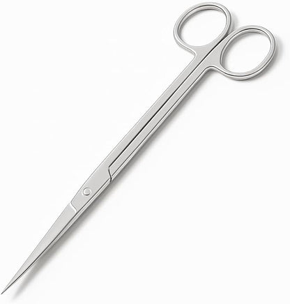Mandala Crafts 10 Inches Silver Stainless Steel Straight Aquarium Scissors - Image 2