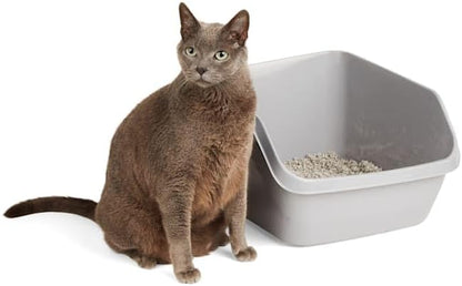 So Phresh by Petco Scatter Shield High-Back Litter Box Grey Large 18.5" L X 15" - Image 4
