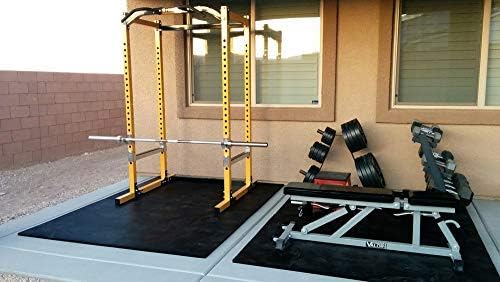 American Floor Mats - Heavy Duty Stall Tiles - Stable/Horse Tiles - Thick, Durable Rubber Flooring Solid Black 1 Center Tile 1/2" Thick