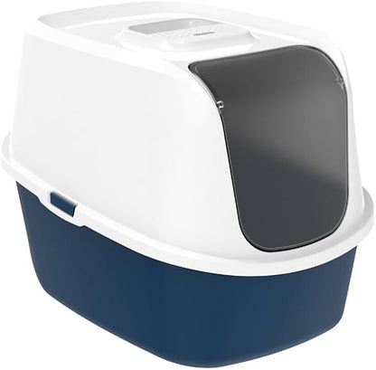 Moderna Blue Enclosed Litter Box by Unknown