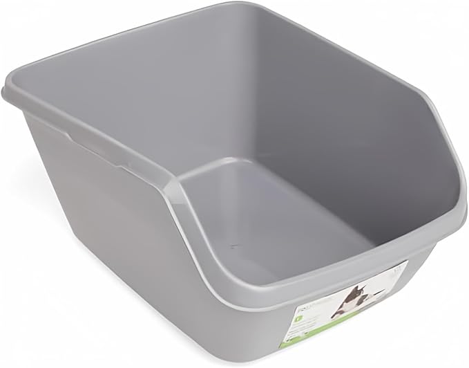 So Phresh by Petco Scatter Shield High-Back Litter Box Grey Large 18.5" L X 15" by Petco