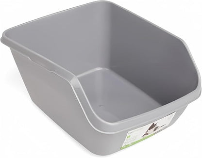 So Phresh by Petco Scatter Shield High-Back Litter Box Grey Large 18.5" L X 15" by Petco