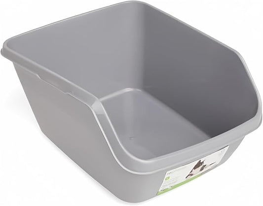 So Phresh by Petco Scatter Shield High-Back Litter Box Grey Large 18.5" L X 15" by Petco