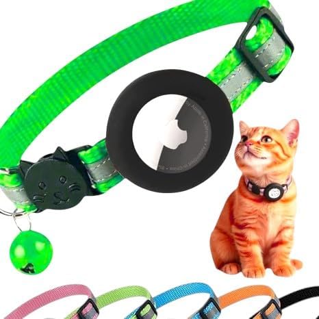 AirTag Cat Collar Breakaway by AmazeGoods