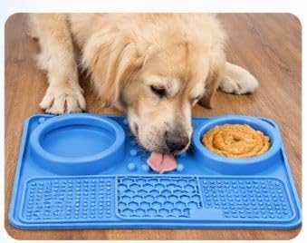 Silicone Dog Feeding Mat with Slow Feeder & Lick Pad - Image 4