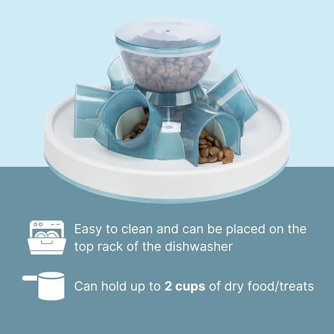 TRIXIE Tunnel Slow Feeder for Cats and Dogs, Interactive Cat Toy, Pet Food - Image 3
