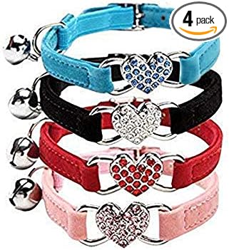 CHUKCHI Pink Soft Velvet Safe Cat Adjustable Collar by CHUKCHI