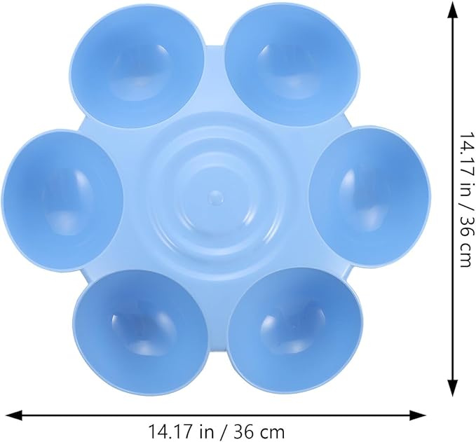 DOITOOL Multipurpose Flower-Shaped Pet Feeding Bowl, Suitable - Image 2
