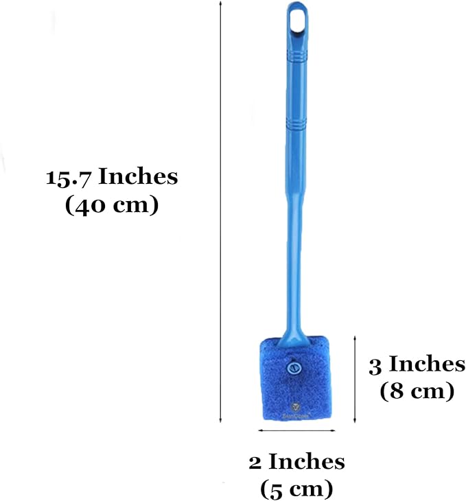 SunGrow Aquarium, Crested Gecko, Hermit Crab Sponge Scraper Cleaner, 16” x 2” - Image 6